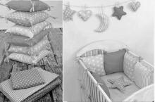 Baby Love pagalvėlė su juostelėmis (6 vnt.) (Lovos kraštui)