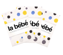 „La Bebe ™“ medvilninis art. 11515 medvilninių vystyklų komplektas 75x75 cm (3vnt)