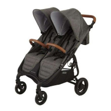 „Valco Baby Snap Duo Trend“, 9939 str. „Charcoal“ sportiniai vežimėliai dvyniams