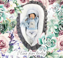 Flooforbaby Baby Cocoon Art.112280   Гнездышко – кокон для новорожденных Babynest