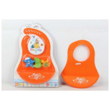 TLC Baby Bib Art.112457  Слюнявчик силиконовый с кармашком и игрушками