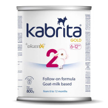 Kabrita Gold 2 Art.120921201  Адаптированая сухая молочная смесь на основе козьего молока(6-12 мес.), 800г