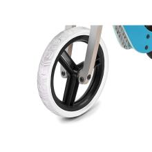 Vaikiškas motoroleris „KinderKraft Balance Uniq Art.KKRUNIQTRQ0000 Turquoise“ su mediniu rėmu