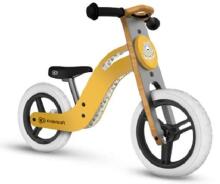Vaikiškas motoroleris „KinderKraft Balance Uniq Art.KKRUNIQHNY0000 Honey“ su mediniu rėmu