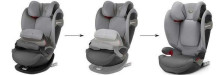 „Cybex  Pallas S -Fix Art.520000553 Magnolia Pink“ vaikų novatoriškos automobilinės kėdutės (9-36 kg)
