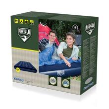 Dvivietis pripučiamas čiužinys su dangčiu „Bestway Flocked Air Bed“