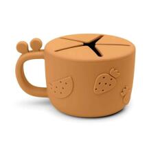 Done by Deer Peekaboo snack cup Raffi Mustard