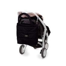 La bebe™ Universal bag 48x51 Art.114125 Black Универсальная сумка для мамы/Сумка на коляску