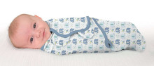 Summer Infant Art.56606 SwaddleMe Хлопковая пелёнка для комфортного сна, пеленания 3,2 кг до 6,4 кг.