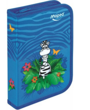 Maped Jungle Art.11865105 Pieštukų dėklas su mokyklinėmis prekėmis