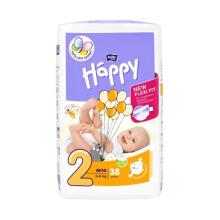 Happy Mini vaikiškos sauskelnės 2 dydis nuo 3-6kg, 1vnt.