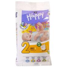 Happy Mini vaikiškos sauskelnės 2 dydis nuo 3-6kg, 1vnt.