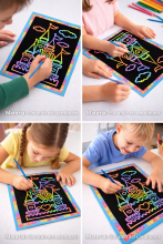 Happy Toys Scratch Art.9576 Graviravimo rinkinys
