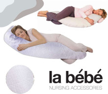 La Bebe™ Moon Maternity Pillow Art.103260  Spilvens-pakavs grūtniecēm ar polistirola pildījumu