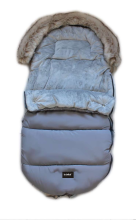 La bebe™ Sleeping bag Winter Footmuff  Art.116740 Grey Универсальный теплый мешок