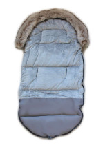 La bebe™ Sleeping bag Winter Footmuff  Art.116740 Grey Universāls silts guļammaiss ragavām