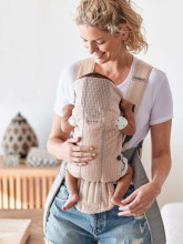 „Babybjorn Baby Carrier Mini 3D Jersey“ marškinėliai „Art.021031 Dove Blue“ kengūros krepšys aktyviems tėvams ilgiems žygiams nuo 3,5 iki 11 kg