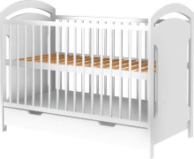 Baby Crib Club AD2   Art.117572  Bērnu kokā gultiņa ar kasti 120x60cm
