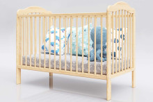 Baby Crib Club AK  Art.117577  Bērnu kokā gultiņa ar kasti 120x60cm