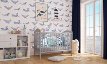 Baby Crib Club AK Art.117580 Natural  Bērnu kokā gultiņa 120x60cm