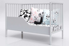 Kūdikių lovelių klubas DK 117582 str. Medinė vaikiška lova 120x60cm