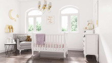 Baby Crib Club MZ Art.117589  Детская деревянная кроватка с ящиком 120x60см