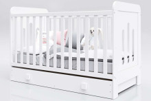 Baby Crib Club ZA Art.117596   Детская деревянная кроватка с ящиком 140x70см