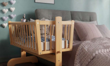 Baby Crib Club KR Art.117600 Natural   Деревянная детская колыбель 90x40см