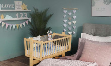Baby Crib Club KR Art.117600 Natural   Деревянная детская колыбель 90x40см