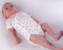 Bio Baby Organic Body Art.97220101 Zīdaiņu bodiji no 100% organiskā kokvilna ar īsām piedurknēm