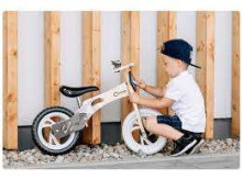 KLionelo Balance Bike Willy  Art.117913 Bubble Gum   Children's bike / runner with wooden frame
