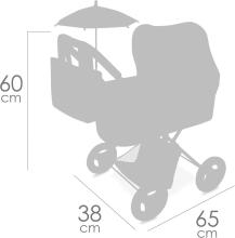 DeCuevas Toys Sophie Art.85075 Lėlės su vežimėliu ir skėčiu