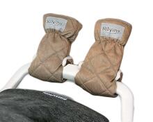 „Babylove Footmuff Velvet“ gaminys. 118246 Smėlio spalvos „Silta roku mufta“