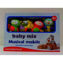 Babymix Musical Mobile Sowa Art.440M  Muzikālais karuselis ar plīša mantiņām