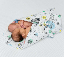 „Lullalove Baby Wrap“ 1118926 nuotykių kūdikių įvyniojimas 75x75 cm