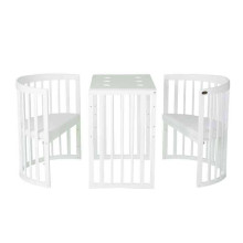 ComfortBaby SmartGrow 7 in 1 Art.00082025-00WX Complete No Bed Set, Cot Bed Set, Playpen, Extra Bed, Bedding Set, Mattress, Changing Table, Chairs and Table for Kids