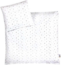 „Ankras Stars Blue K-2“ patalynės komplektas iš 2 dalių: viršutinė paklodė + pagalvės užvalkalas 135x100 cm
