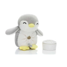 „Fillikid“ minkštųjų žaislų pingvinas 411-07 pilkas projektorius su muzika „Penguin“