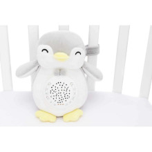 Fillikid Soft Toy Penguin  Art.411-07 Grey Projektors ar mūziku Pingvins