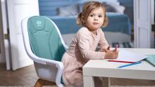 „KinderKraft'20 Tixi 2 in 1“ gaminys. KKTIXITRQ0000 turkio spalvos maitinimo kėdė