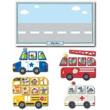 „Circle Kids Magnets City Cars“, 1663 str., Magnetinis žaidimas, 25vnt