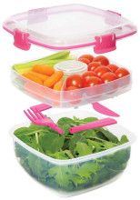 Sistema  Salad To Go Art.21356  Контейнер для салата с разделителями и приборами
