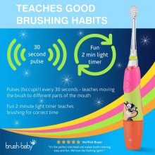 „Brush Baby Kidzsonic Art.BRB083“ vaikiškas elektrinis dantų šepetėlis
