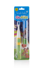 „Brush Baby Go-Kidz Art.BRB123 Mikey“ vaikiškas elektrinis dantų šepetėlis su lipdukais
