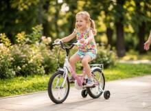 Esperia Kids Bike Junior Game Girl 14 Art.Art.9700 Vaikiškas dviratis su pripučiamais ratais ir plieniniu rėmu