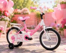 Esperia Kids Bike Junior Game Girl 14 Art.Art.9700 Vaikiškas dviratis su pripučiamais ratais ir plieniniu rėmu