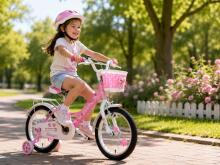 Esperia Kids Bike Junior Game Girl 14 Art.Art.9700 Vaikiškas dviratis su pripučiamais ratais ir plieniniu rėmu