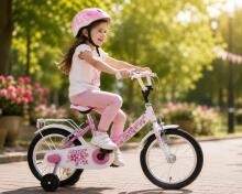 Esperia Kids Bike Junior Game Girl 14 Art.Art.9700 Vaikiškas dviratis su pripučiamais ratais ir plieniniu rėmu