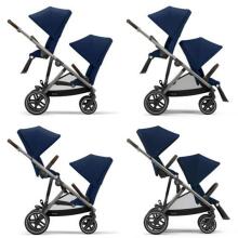 Cybex  Gazelle S Art.522002709 Sky Blue  Vidutinio pilko vežimėlis dvyniams