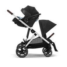 Cybex  Gazelle S Art.520002117 giliai juodas vežimėlis dvyniams